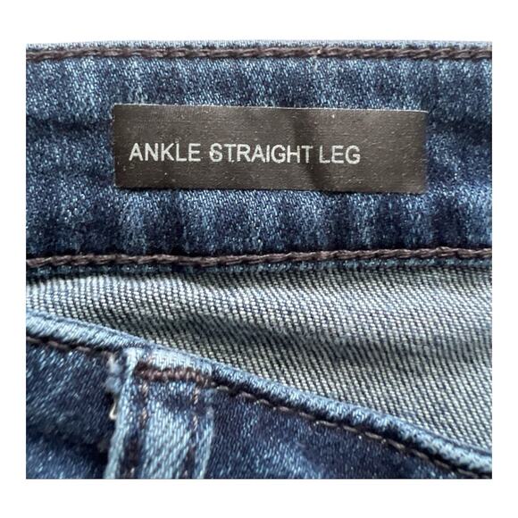 Kut From The Kloth Jeans Womens 8 Ankle Straight Leg Cuffed Frayed Distressed - Picture 5 of 12